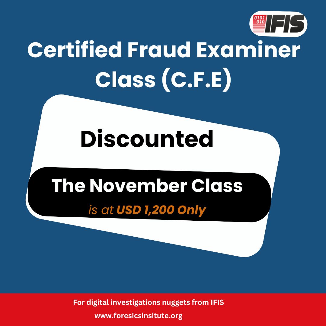 The CFE Journey begins this November 2025 at Institute of Forensics & ICT Security (IFIS)