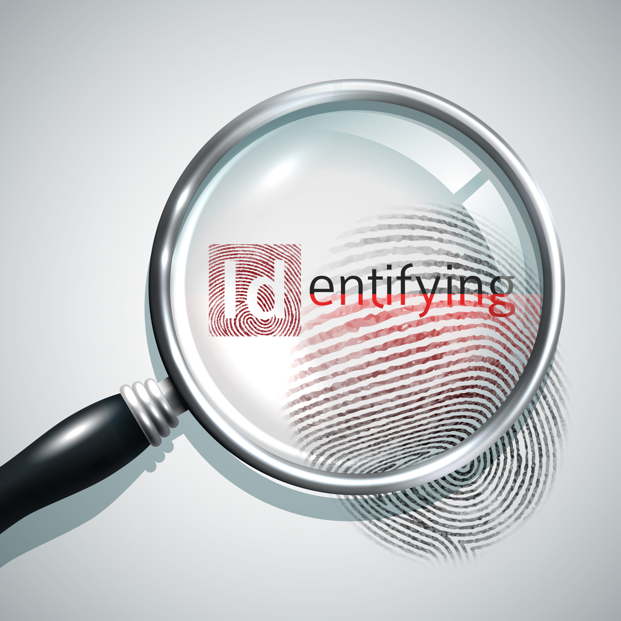 Fingerprint Search Illustration Fingerprint Search Illustration