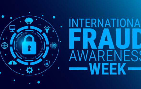 International Fraud Awareness Week background, banner, card or poster design template is observed every year during November.