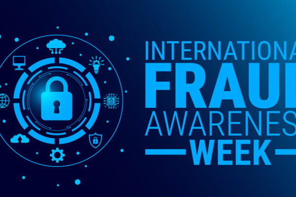 International Fraud Awareness Week background, banner, card or poster design template is observed every year during November, to raise awareness about the mission. Vector illustration.